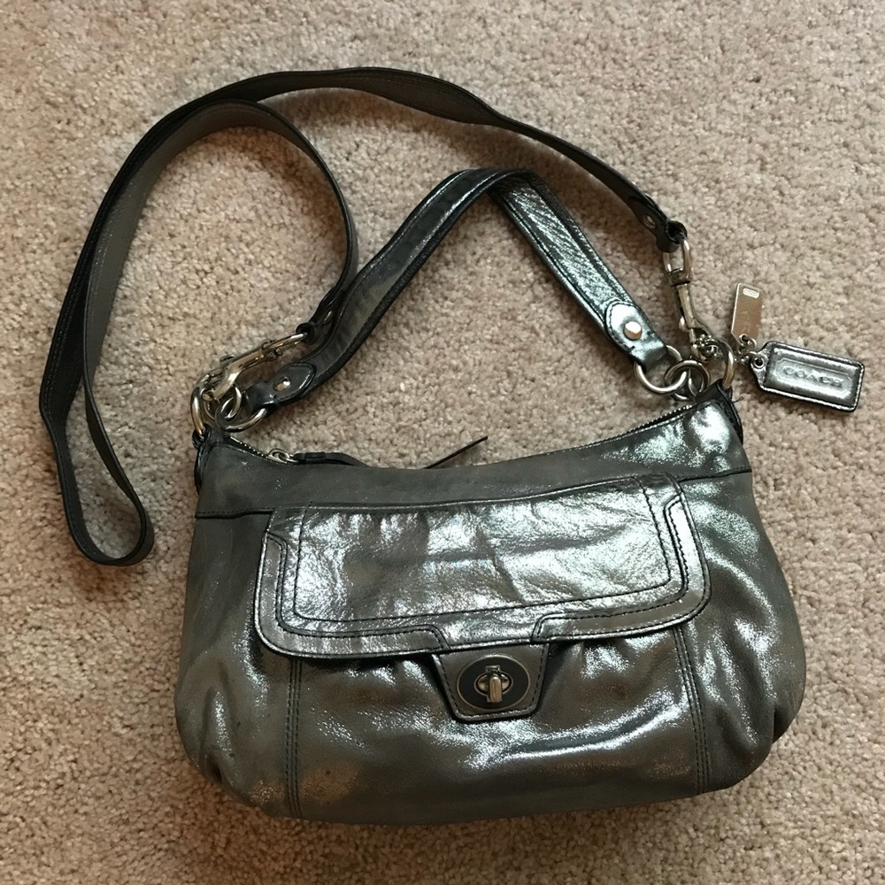 Coach Poppy Metallic Crossbody